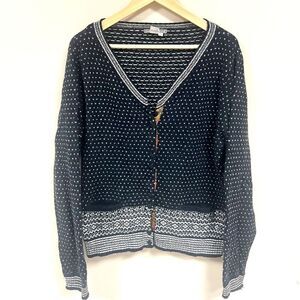 Isabella Bird cotton/wool blend cardigan Sz XL